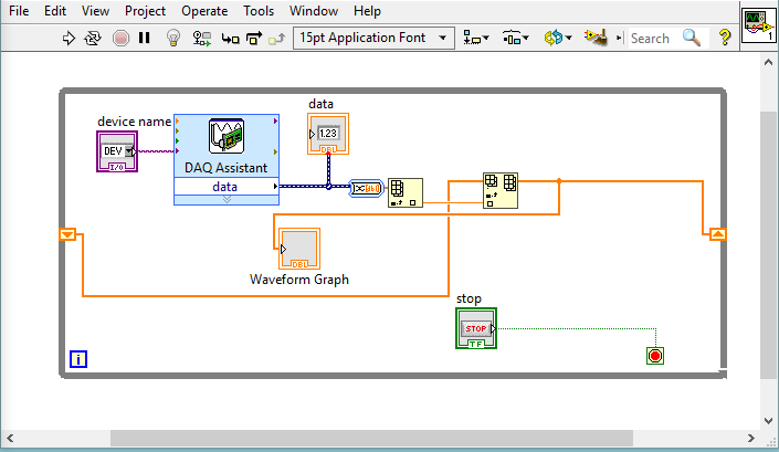 image, alt = "An photograph of the block diagram that is built by following the steps above."